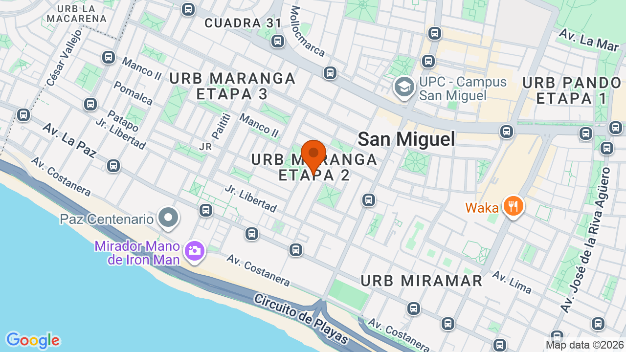 Ubicación aproximada en San Miguel