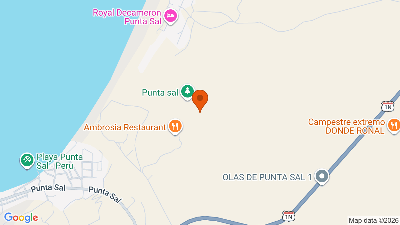 Ubicación aproximada en PUNTA SAL