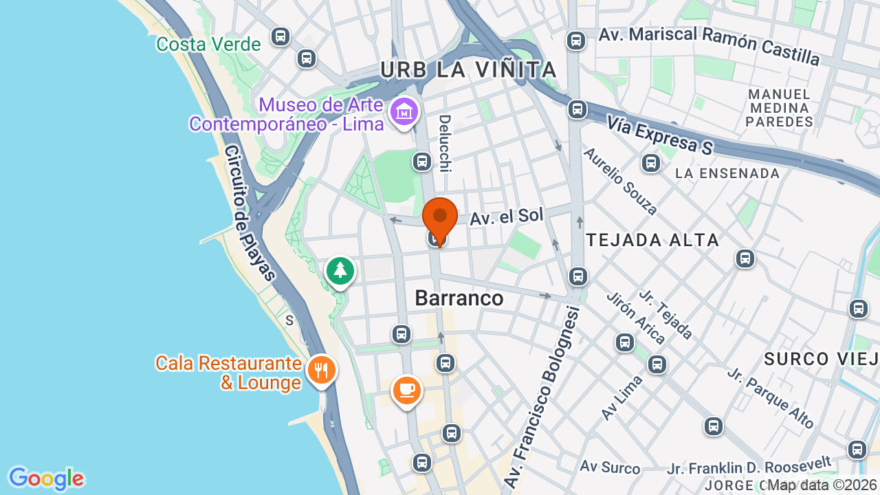 Ubicación aproximada en Barranco