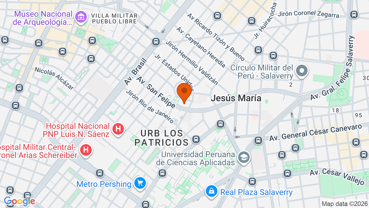 Ubicación aproximada en Jesús María
