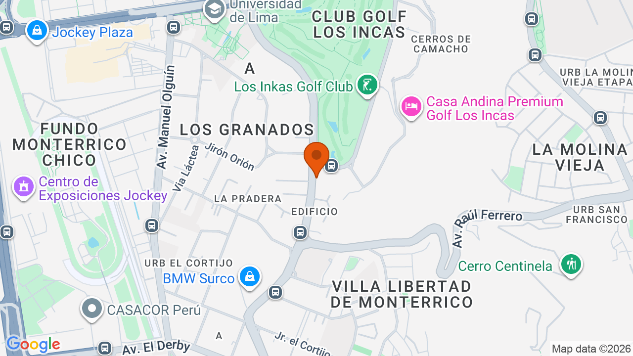 Ubicación aproximada en Santiago de Surco