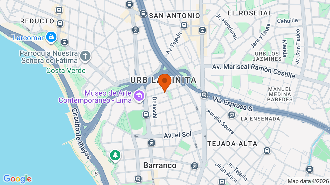Ubicación aproximada en Barranco