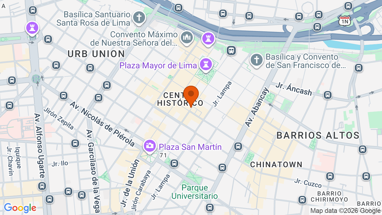 Ubicación aproximada en Cercado de Lima