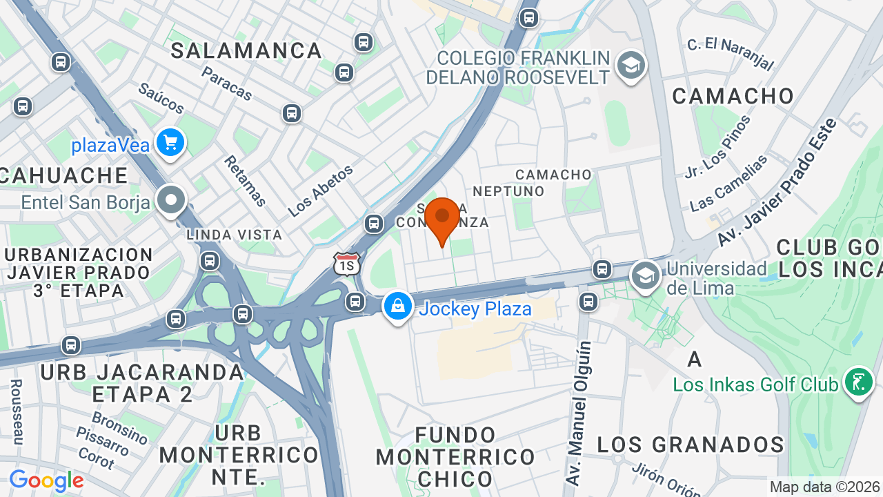Ubicación aproximada en Santiago de Surco