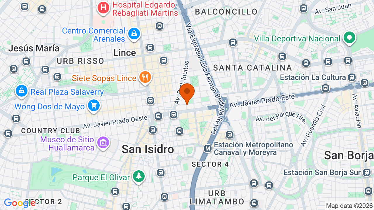 Ubicación aproximada en Lince