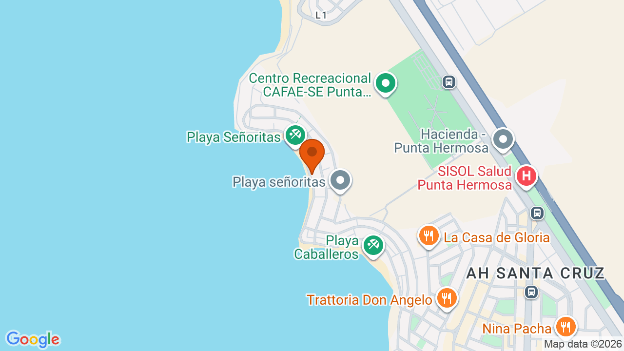 Ubicación aproximada en Punta Hermosa