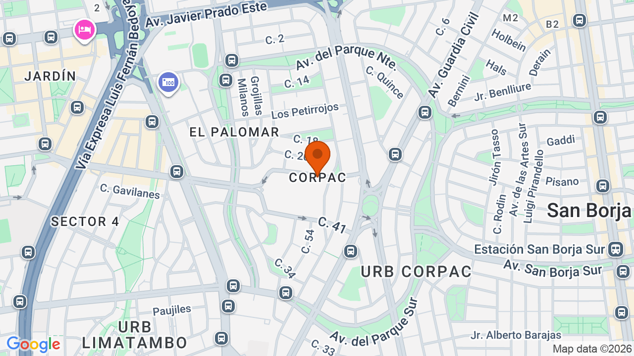 Ubicación aproximada en San Isidro