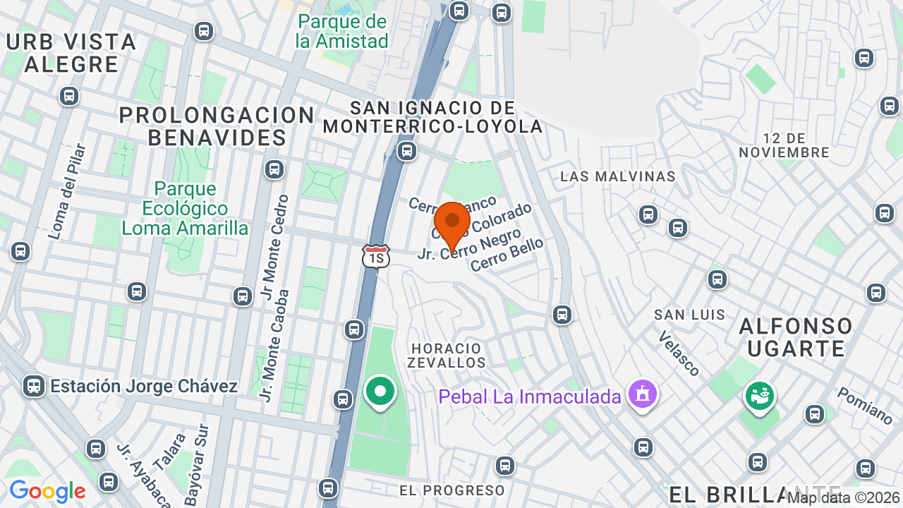 Ubicación aproximada en Santiago de Surco