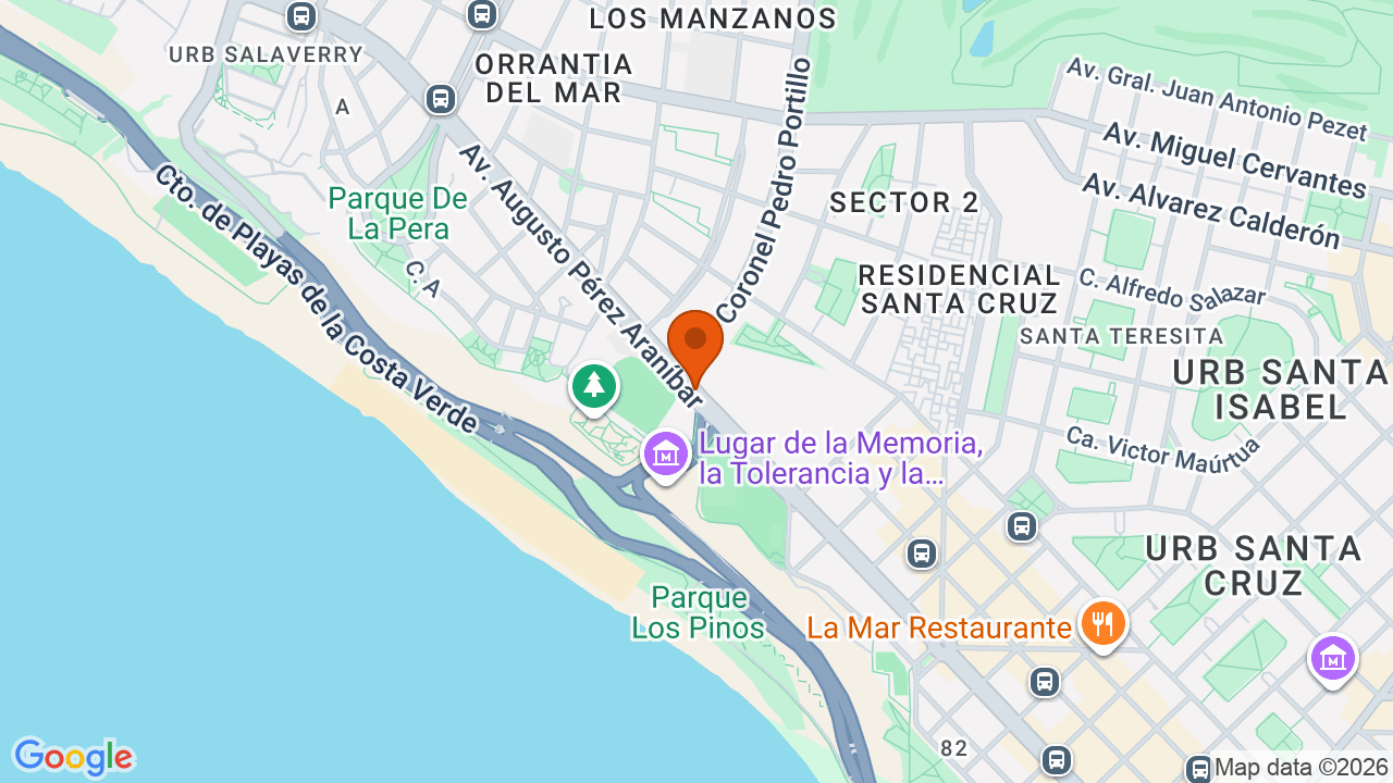 Ubicación aproximada en San Isidro