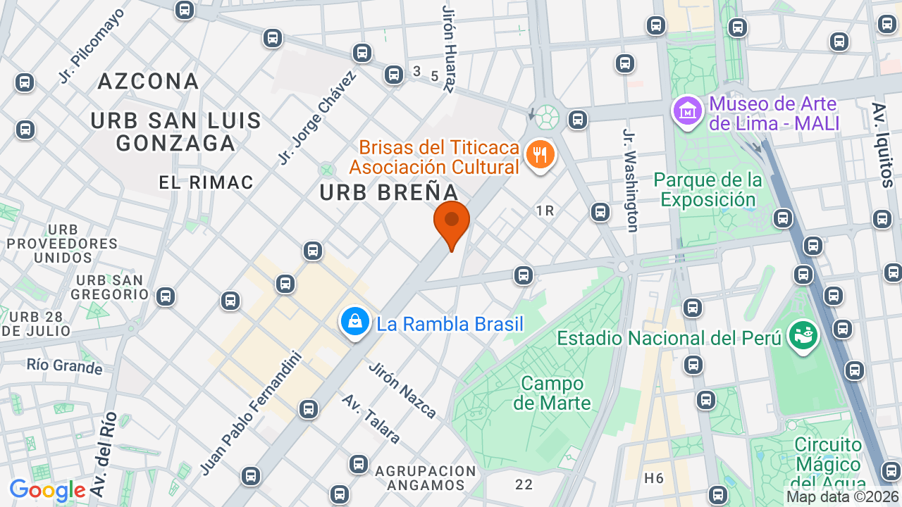 Ubicación aproximada en Cercado de Lima