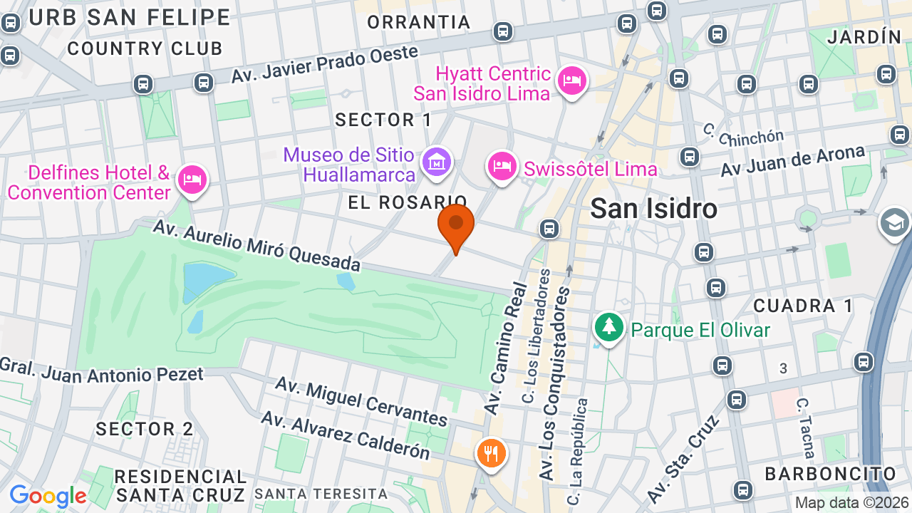 Ubicación aproximada en San Isidro