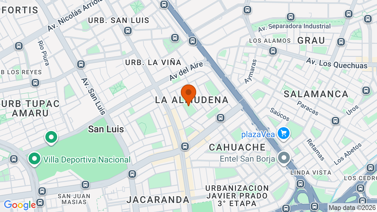 Ubicación aproximada en San Luis