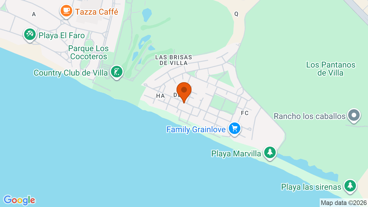 Ubicación aproximada en Chorrillos
