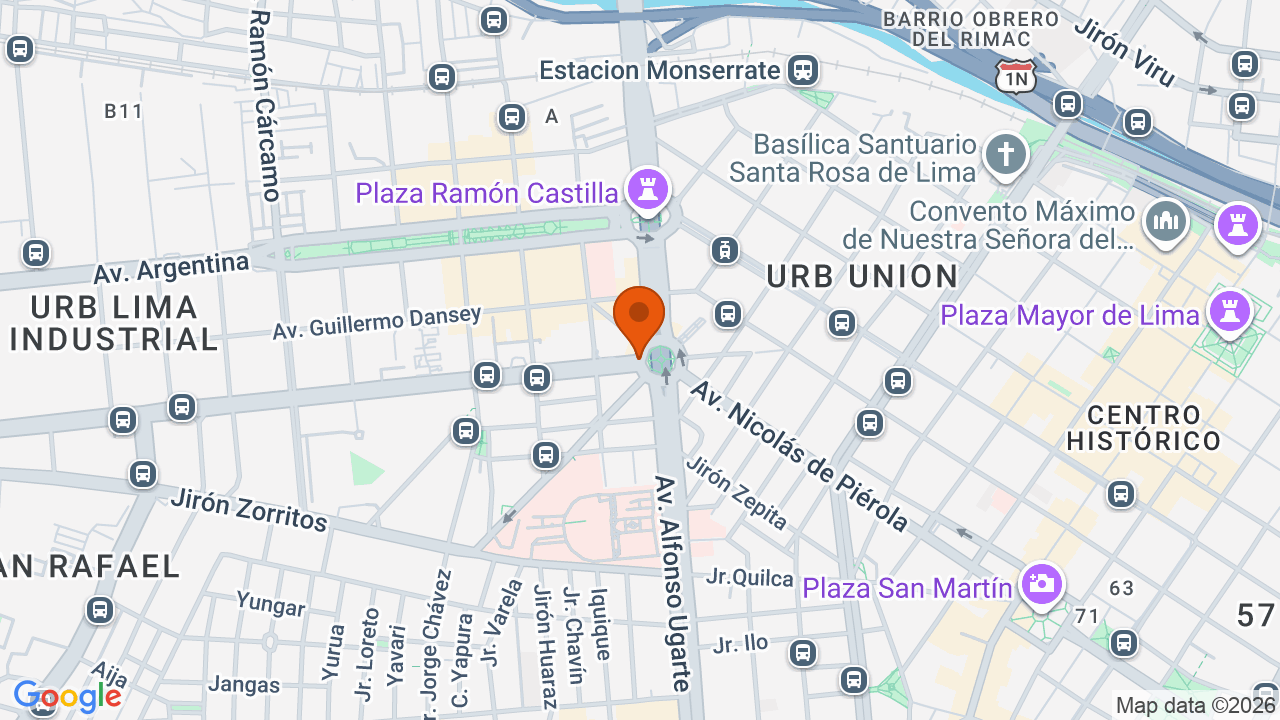 Ubicación aproximada en Cercado de Lima