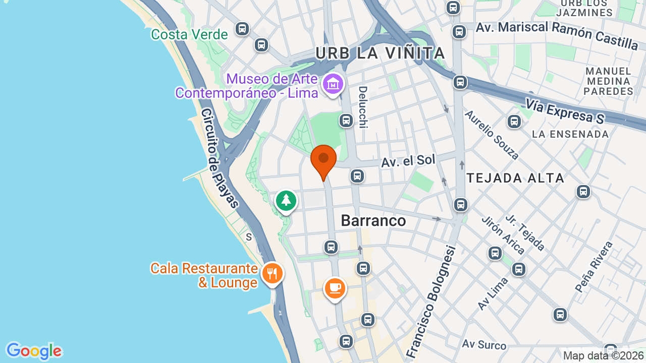 Ubicación aproximada en Barranco