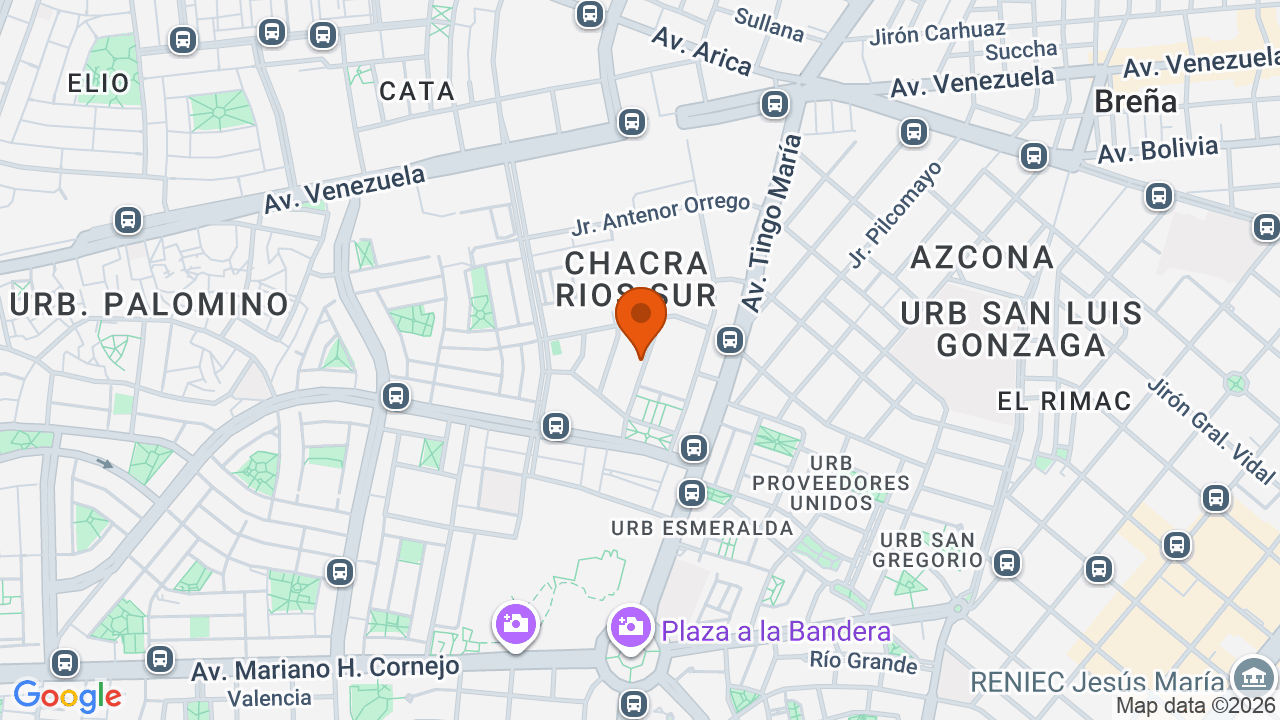 Ubicación aproximada en Cercado de Lima