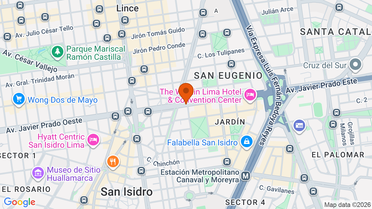 Ubicación aproximada en San Isidro