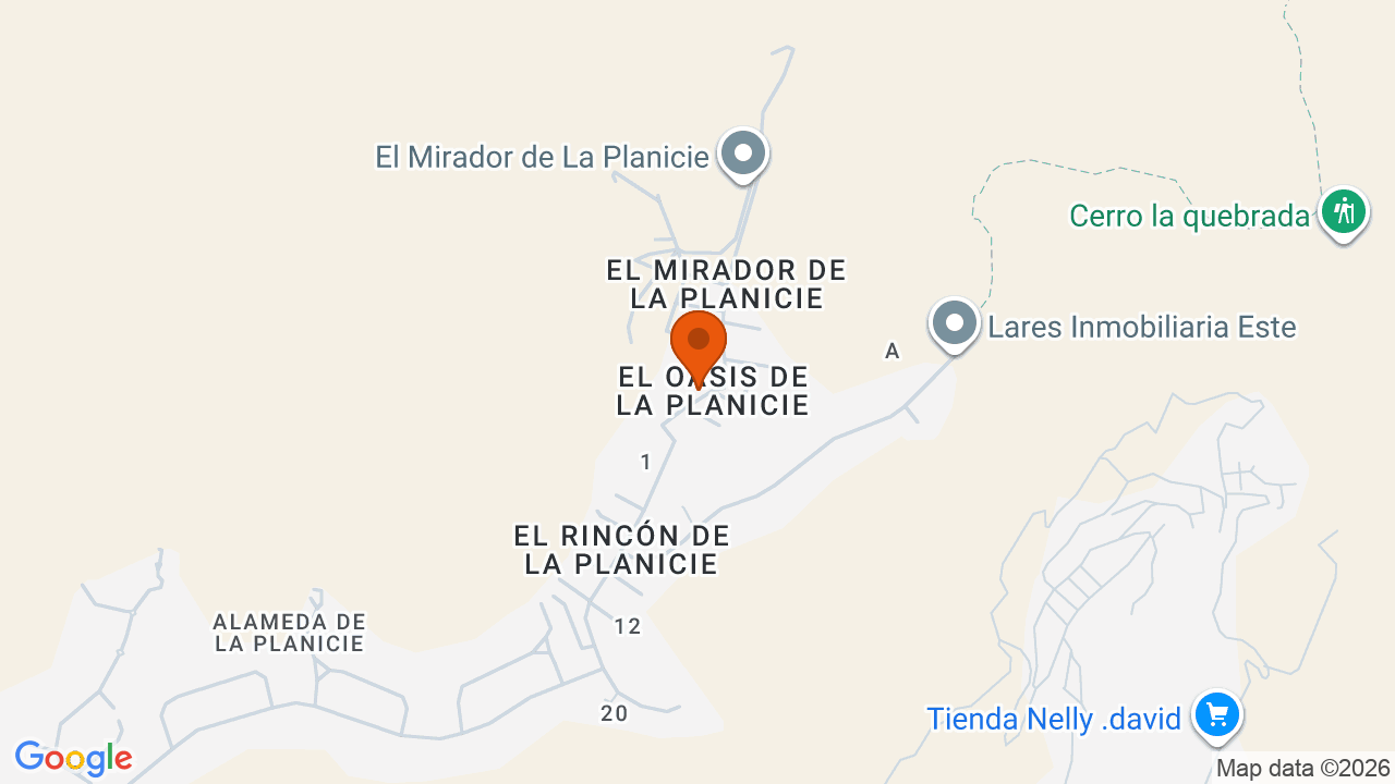 Ubicación aproximada en Cieneguilla