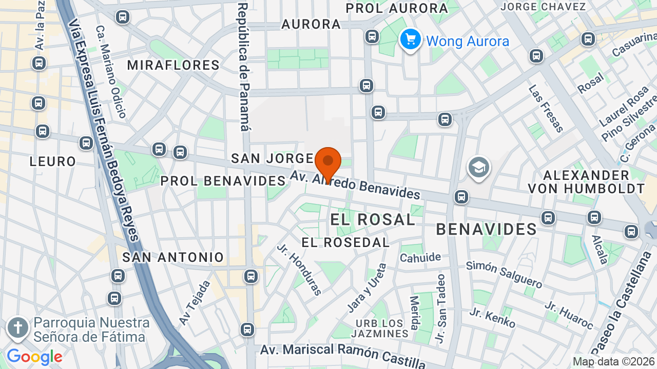 Ubicación aproximada en Miraflores