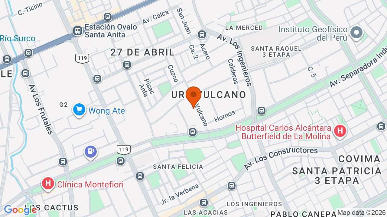 Ubicación aproximada en Cercado de Lima