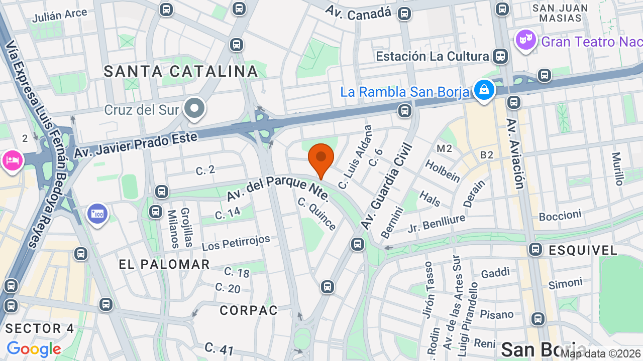 Ubicación aproximada en San Isidro