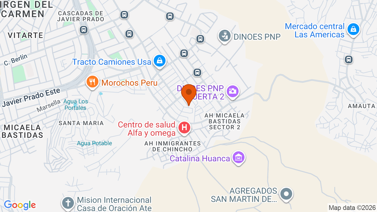 Ubicación aproximada en Ate