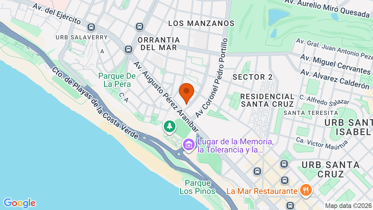 Ubicación aproximada en San Isidro