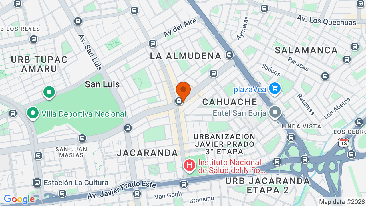 Ubicación aproximada en San Luis