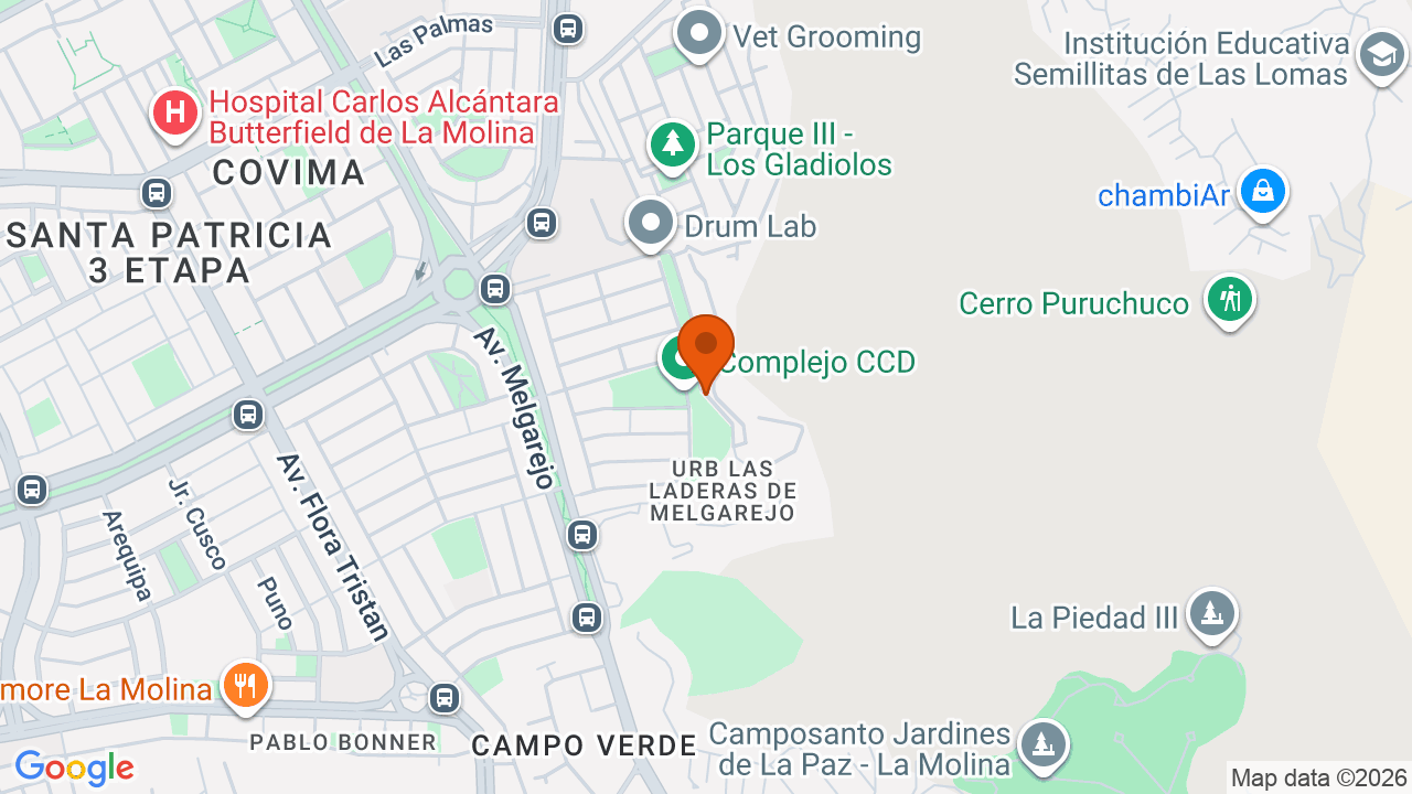 Ubicación aproximada en La Molina
