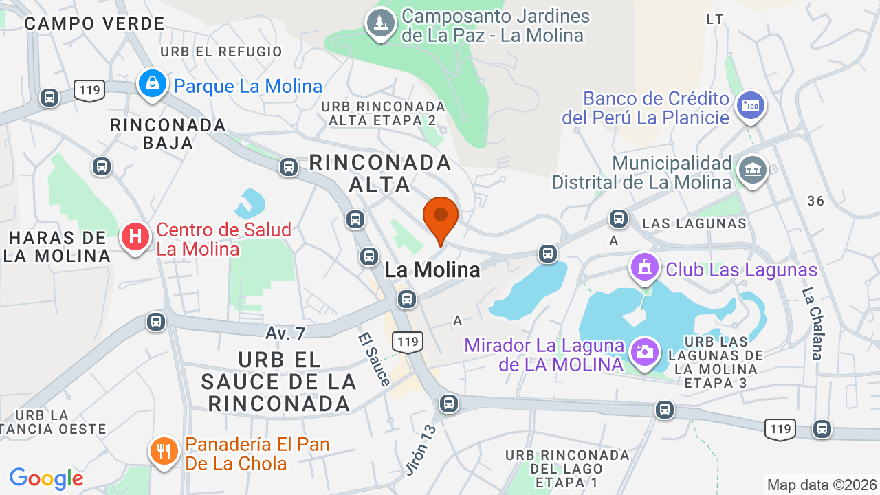 Ubicación aproximada en La Molina