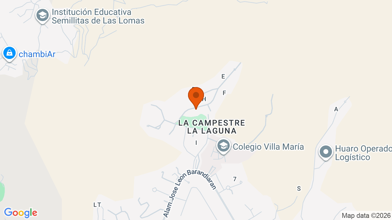 Ubicación aproximada en La Molina