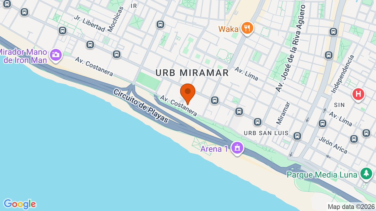 Ubicación aproximada en San Miguel
