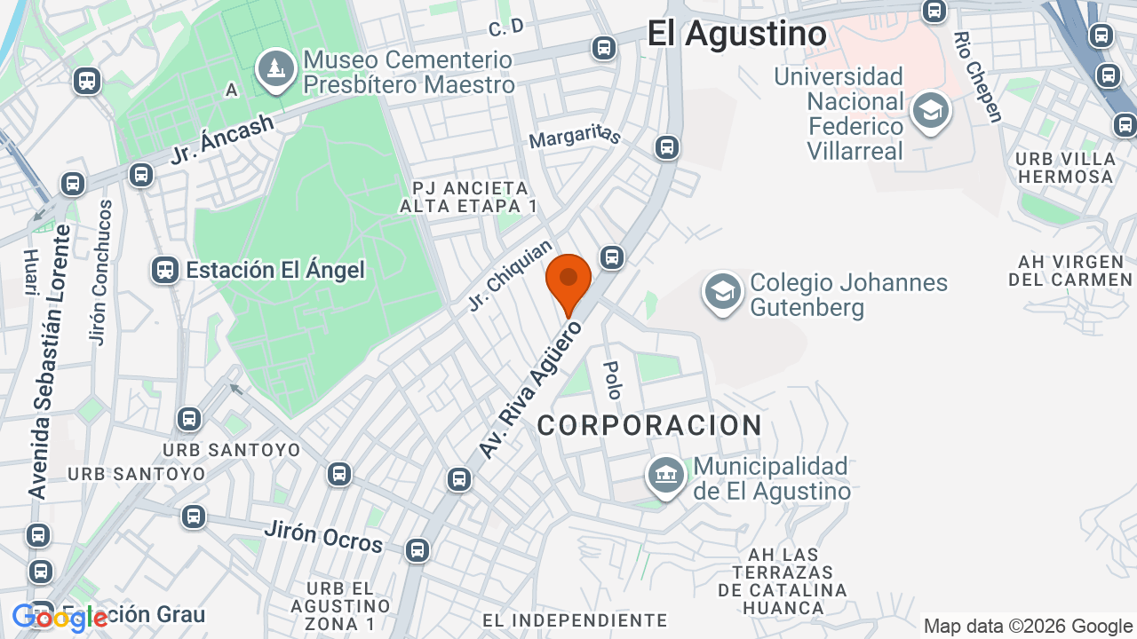 Ubicación aproximada en El Agustino
