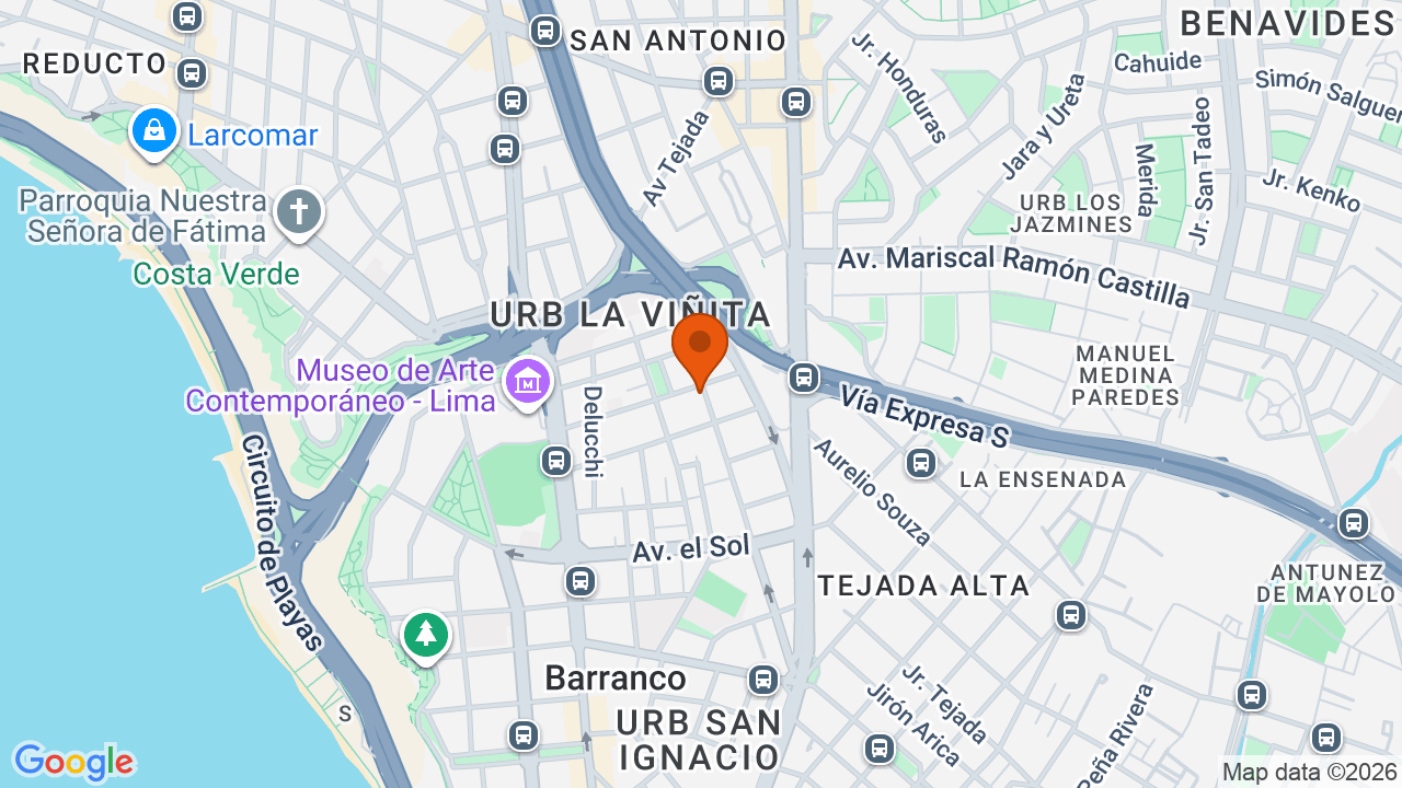 Ubicación aproximada en Barranco