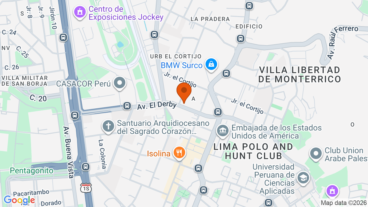 Ubicación aproximada en Santiago de Surco