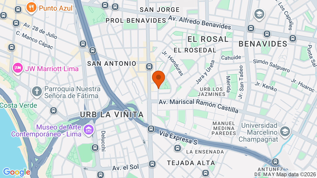 Ubicación aproximada en Santiago de Surco