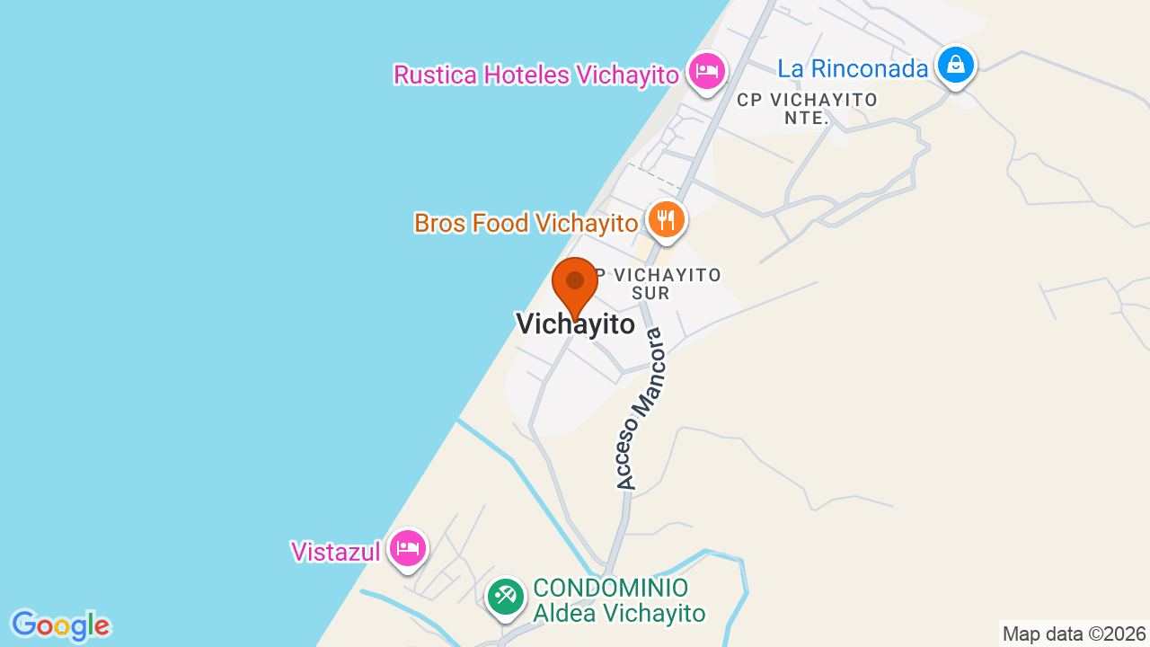 Ubicación aproximada en VICHAYITO