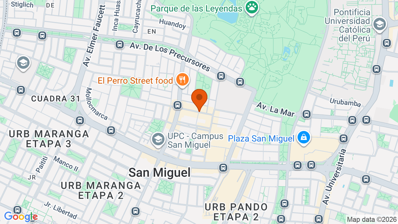 Ubicación aproximada en San Miguel