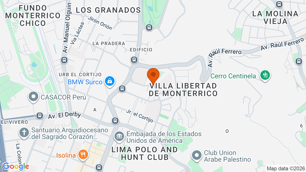 Ubicación aproximada en Santiago de Surco