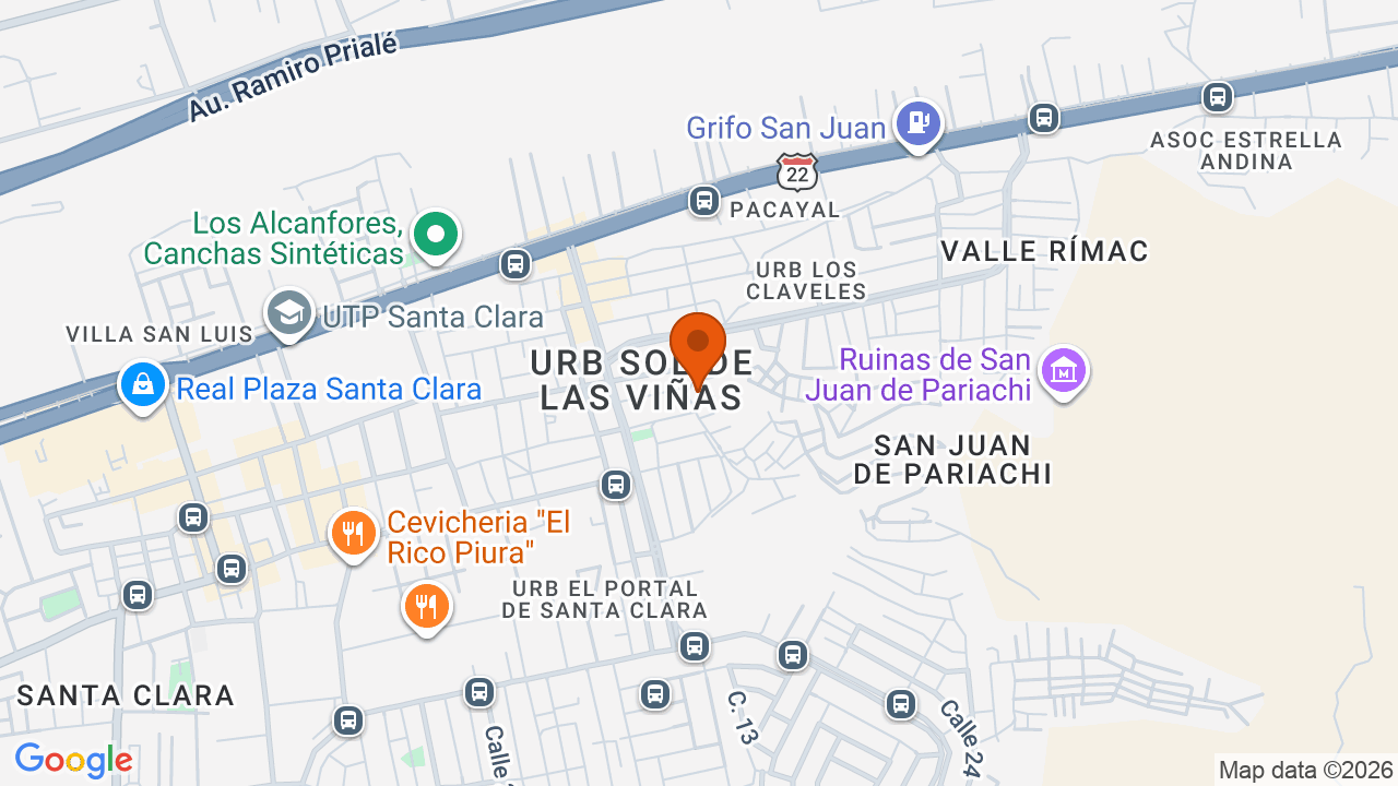 Ubicación aproximada en Cercado de Lima