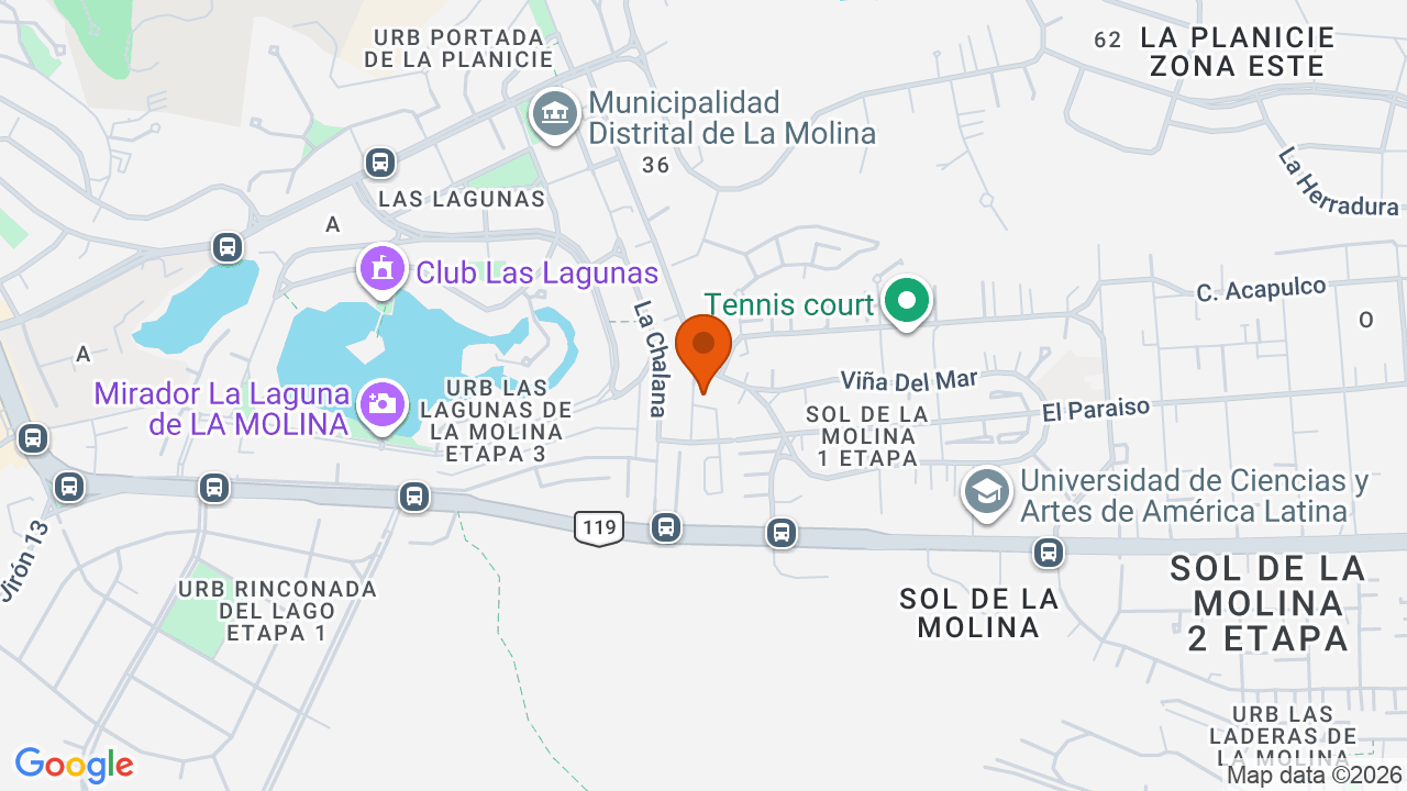 Ubicación aproximada en La Molina