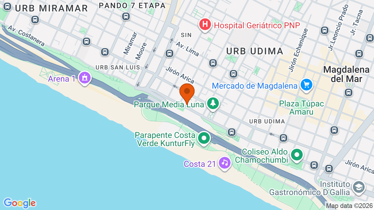Ubicación aproximada en San Miguel