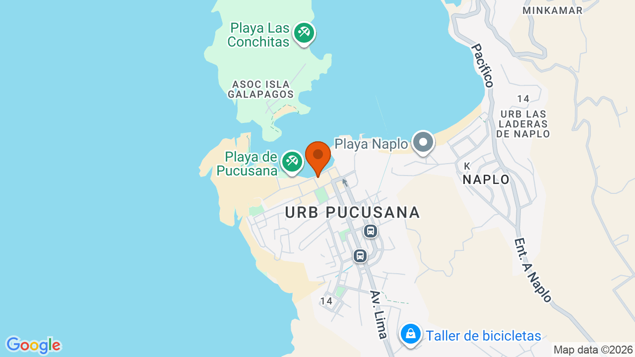 Ubicación aproximada en Pucusana