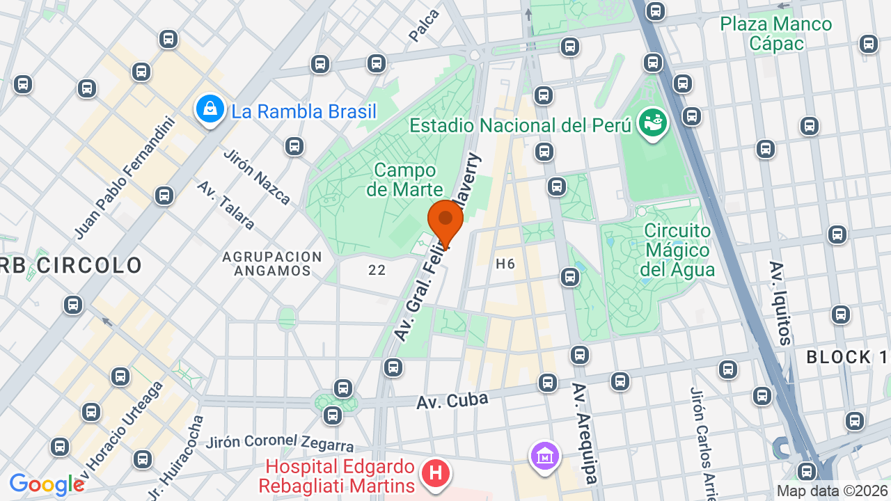 Ubicación aproximada en Jesús María
