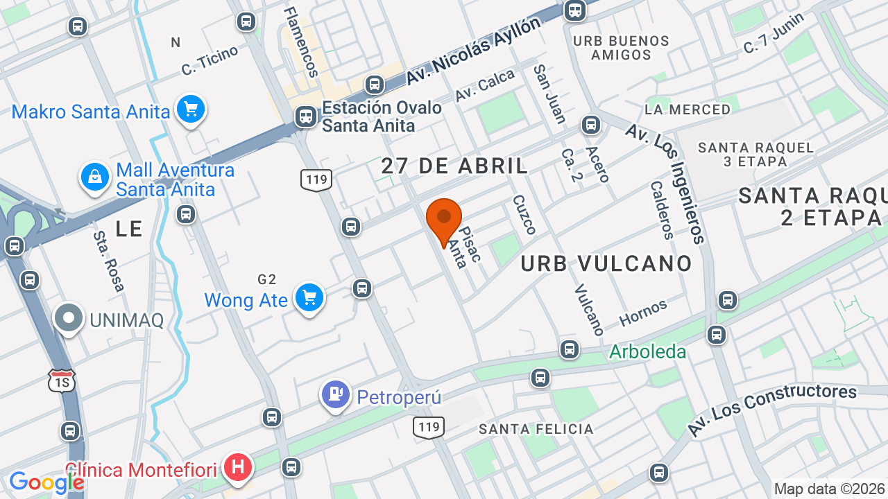 Ubicación aproximada en Cercado de Lima