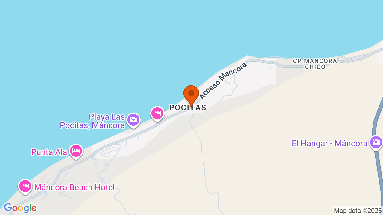 Ubicación aproximada en Mancora