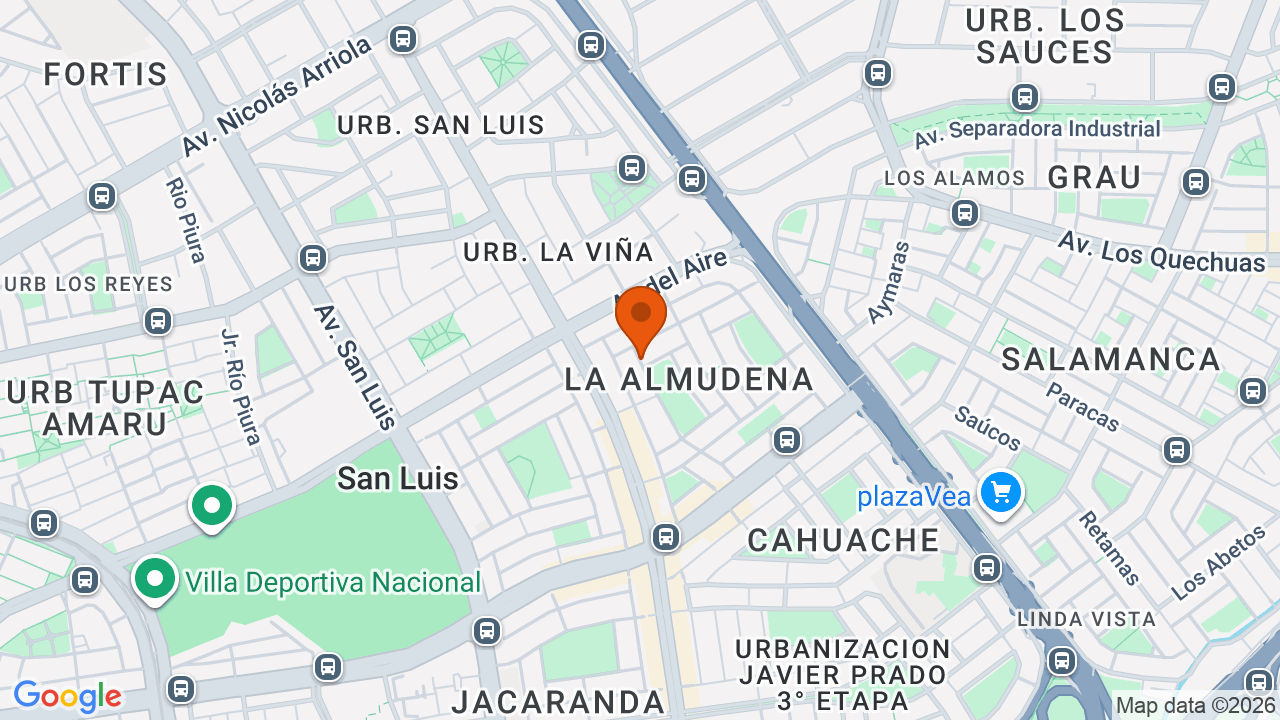 Ubicación aproximada en San Luis