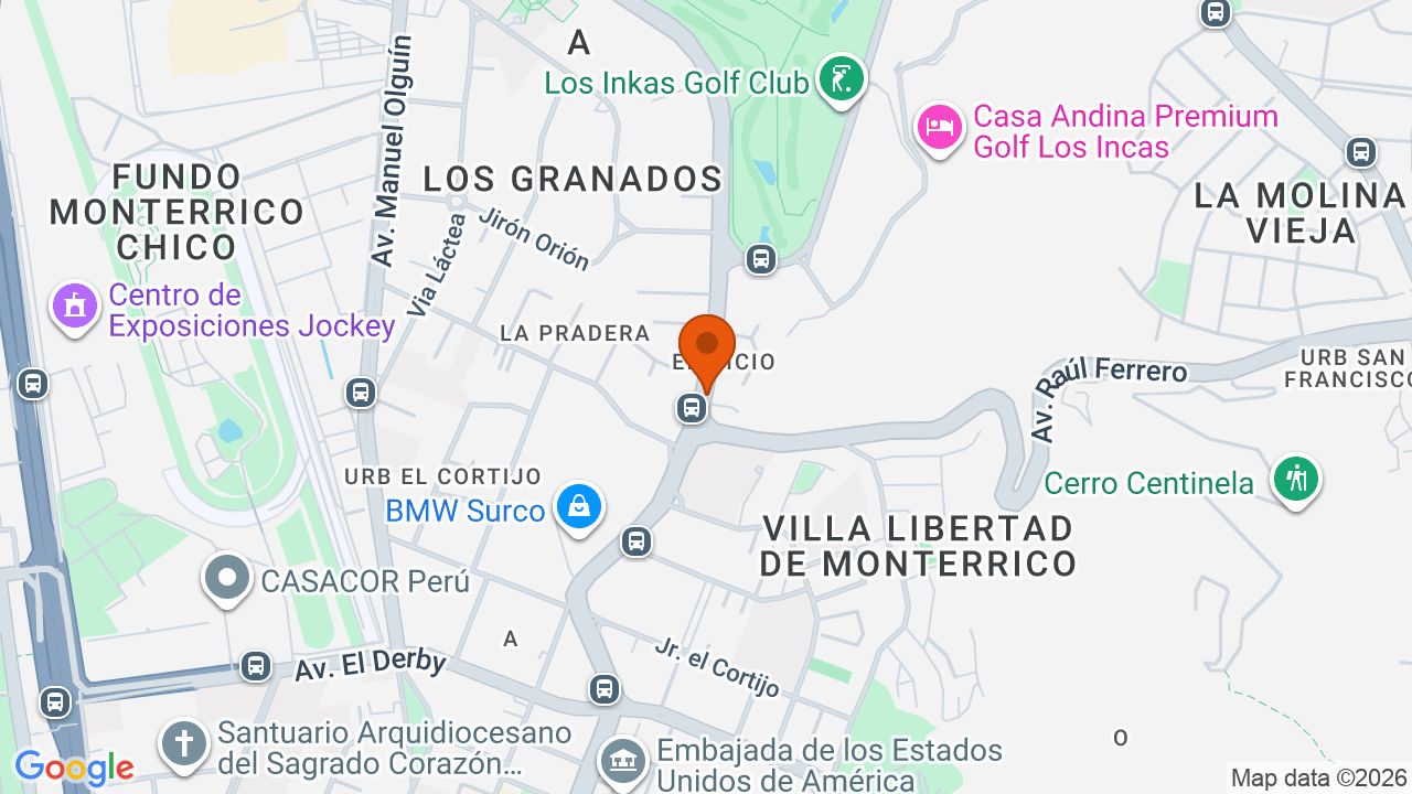 Ubicación aproximada en Santiago de Surco