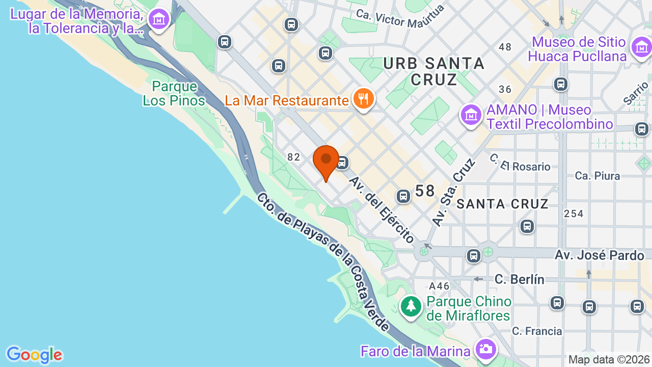 Ubicación aproximada en Miraflores