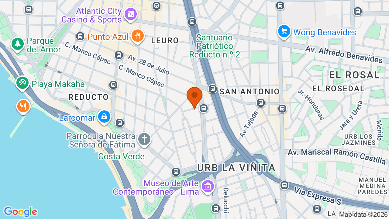 Ubicación aproximada en Miraflores